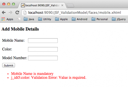 JSF Validation, JDF Validator