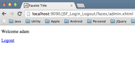 JSF Authentication, JSF Session