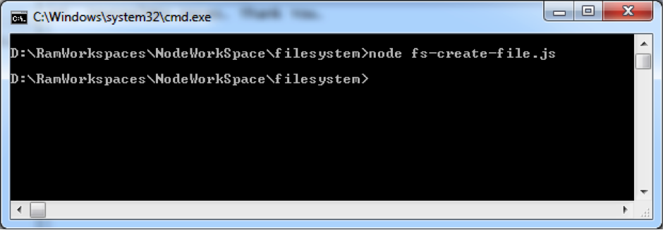 Node JS Create File