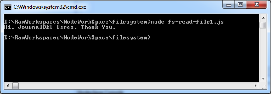 Node JS Read File Example