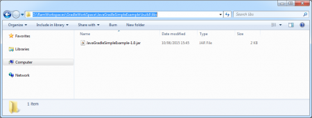 Gradle Example JAR file