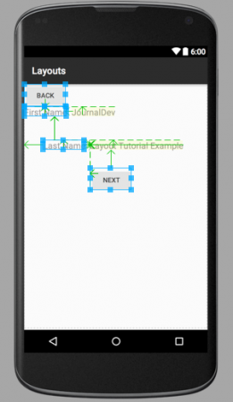 Android Relativelayout example