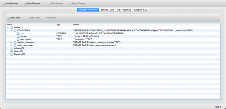 Android SQLite数据库sqlitebrowser