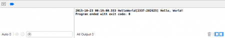 objective-c-hello-world-output