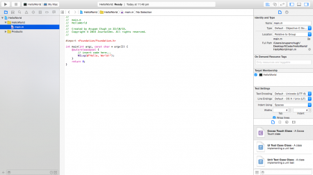 objective-c-main-interface