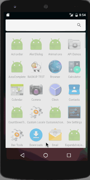 Android AutoCompleteTextView示例App
