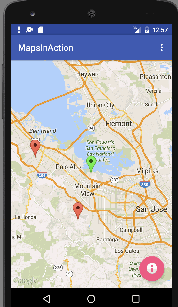 Android Google Maps Example app