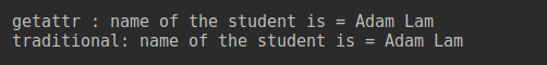 python getattr example