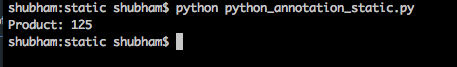 python static method annotation