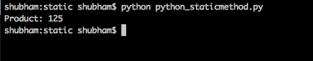 python staticmethod function