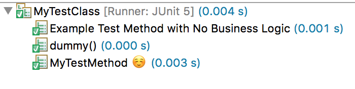 Junit Display Name @DisplayName annotation