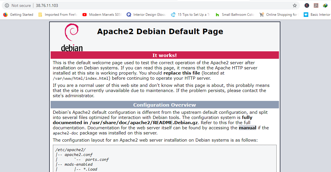 Apache Web Server Default Page