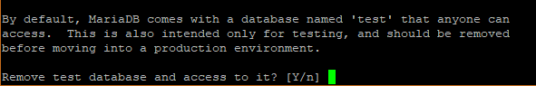 Remove Test Database