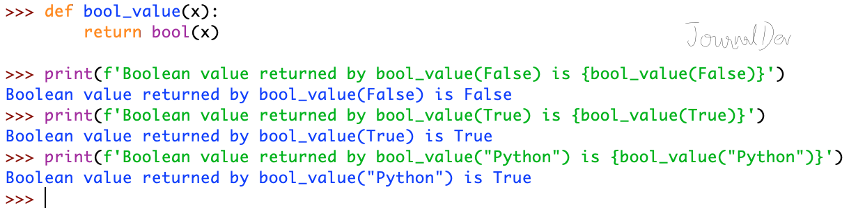 Python Return Boolean