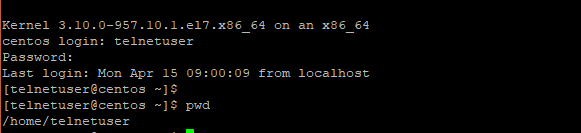 Logging In To Centos Via Telnet In Putty