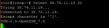 Telnet To Test Open Ports