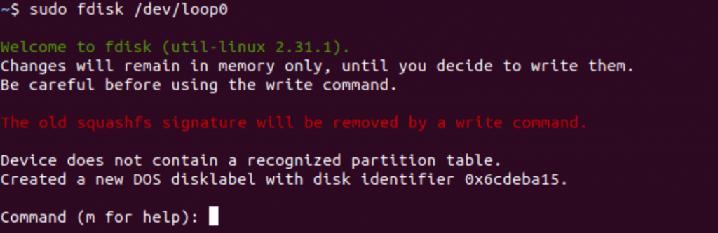 Partiating A Disk