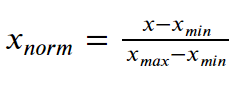 formula for feature scaling
