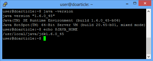 If Java was installed properly, you should see this