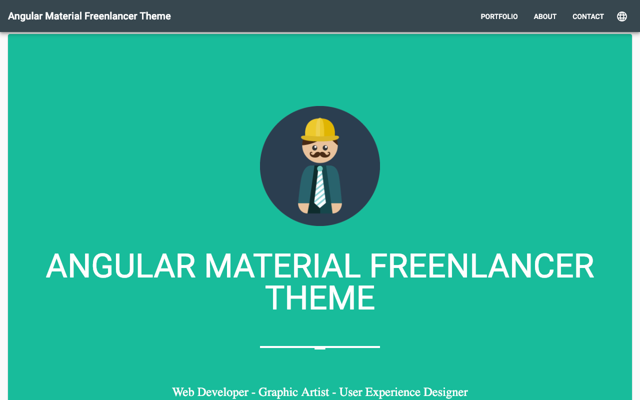 @angular-material-extensions/my-page screenshot
