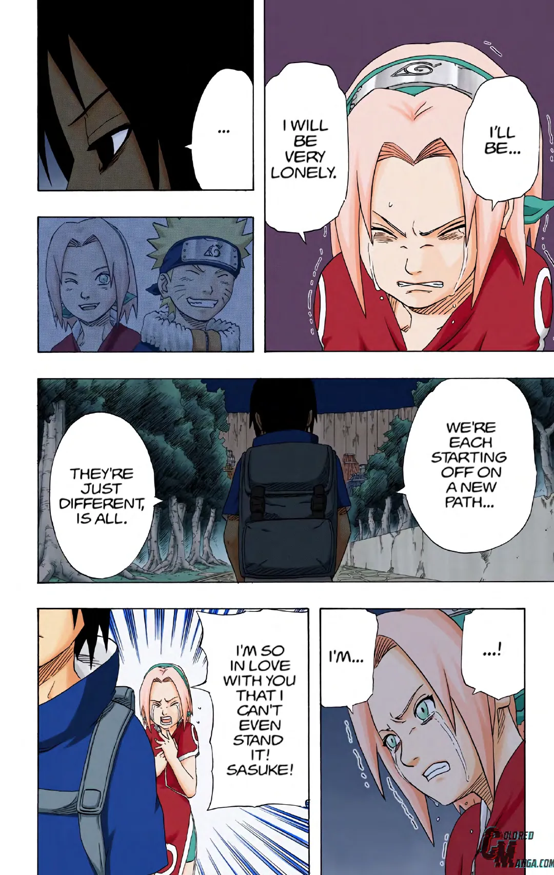 Naruto color volume 21 page 18