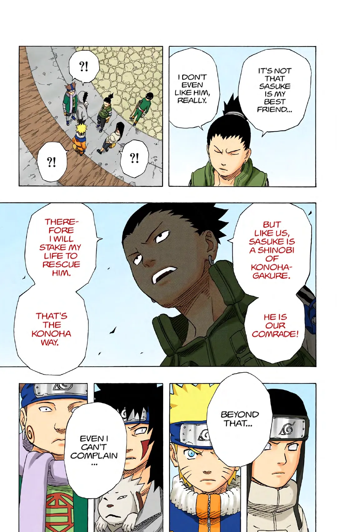 Naruto color volume 21 page 50