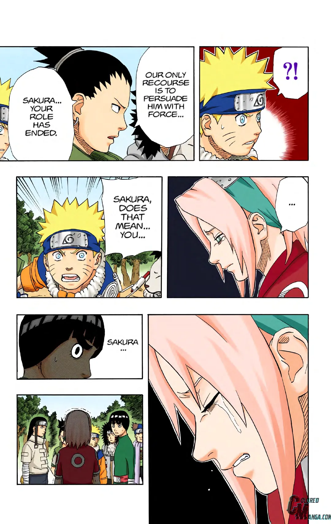 Naruto color volume 21 page 54