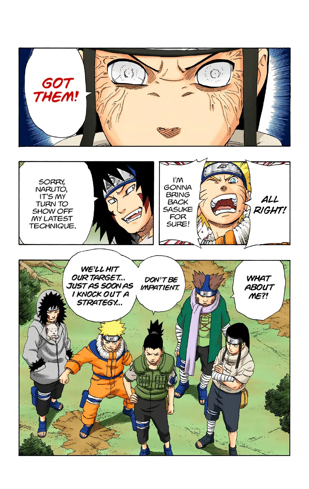 Naruto color volume 21 page 100
