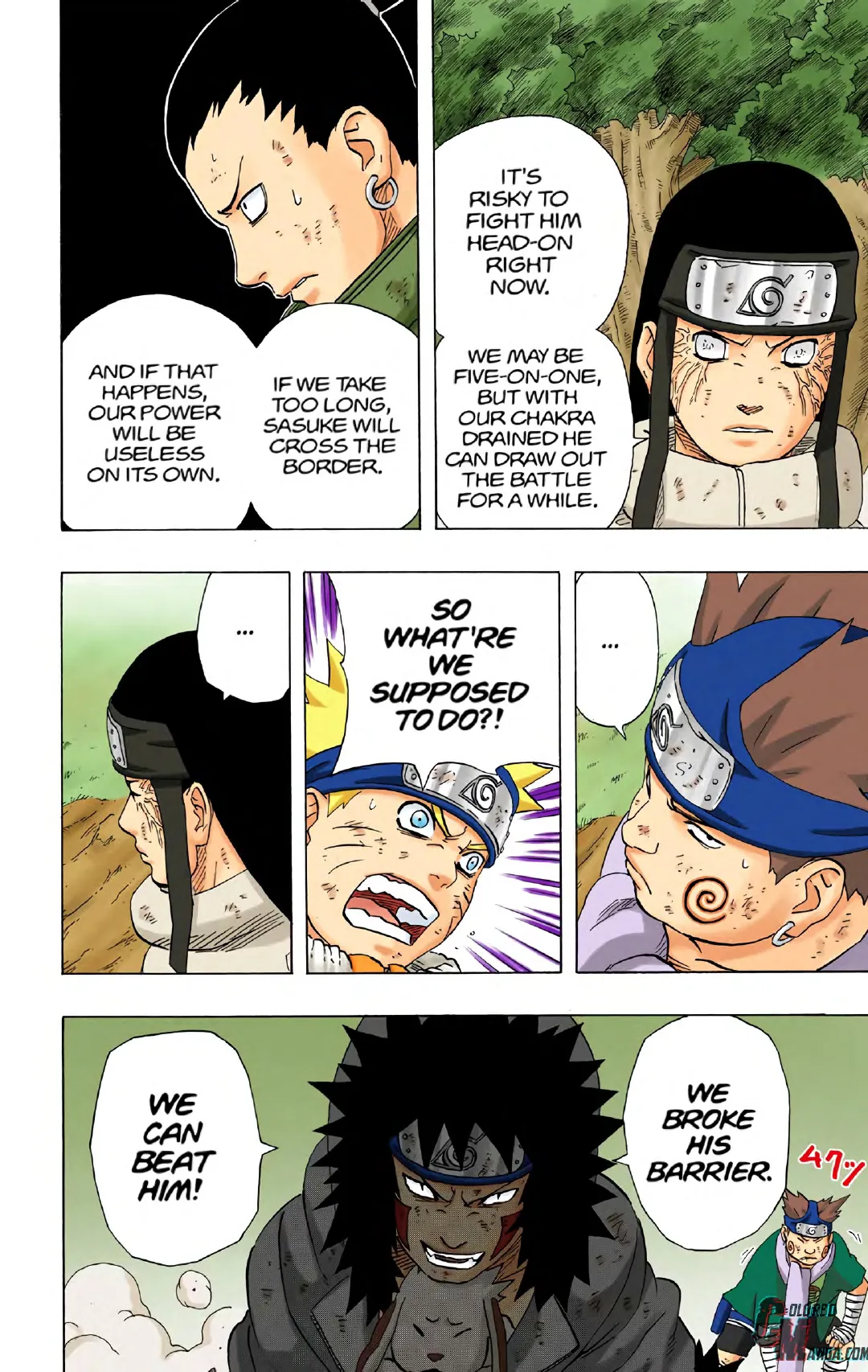 Naruto color volume 21 page 144