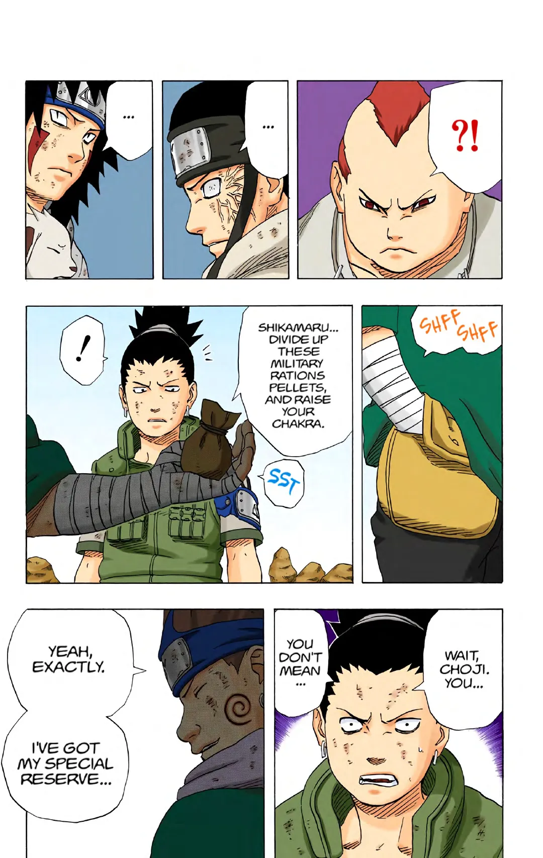 Naruto color volume 21 page 154