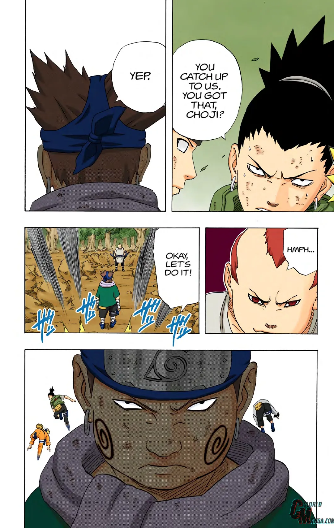Naruto color volume 21 page 157