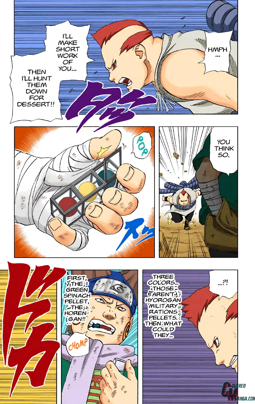 Naruto color volume 21 page 158