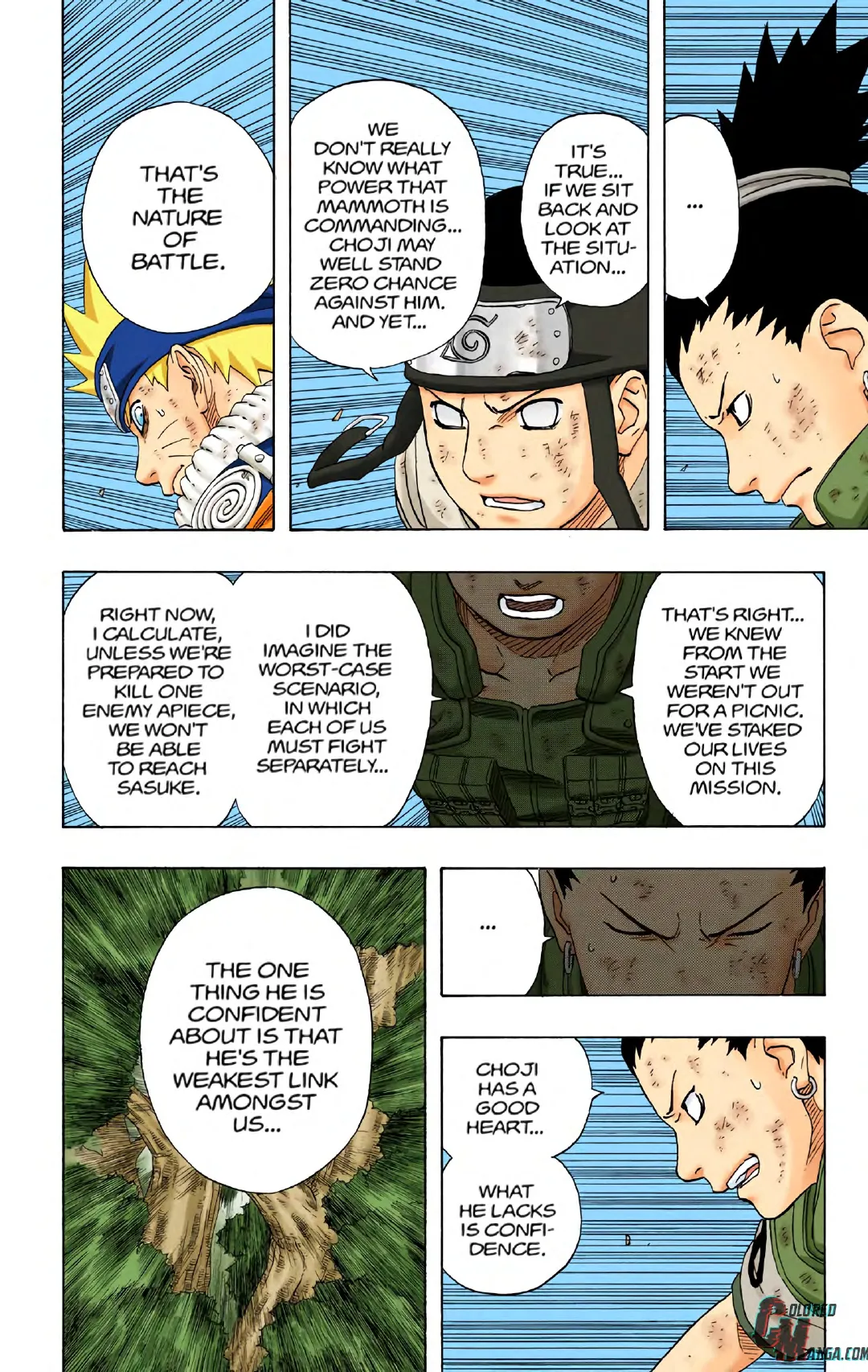 Naruto color volume 21 page 166