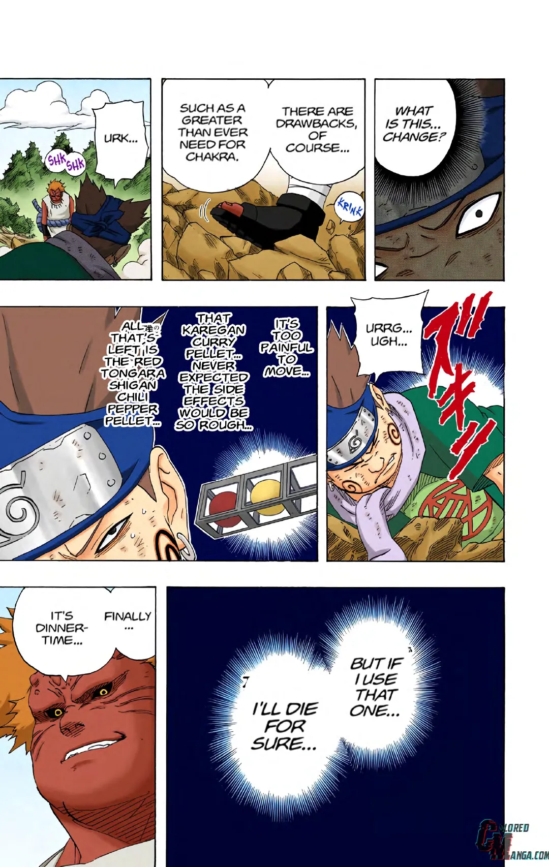 Naruto color volume 21 page 184