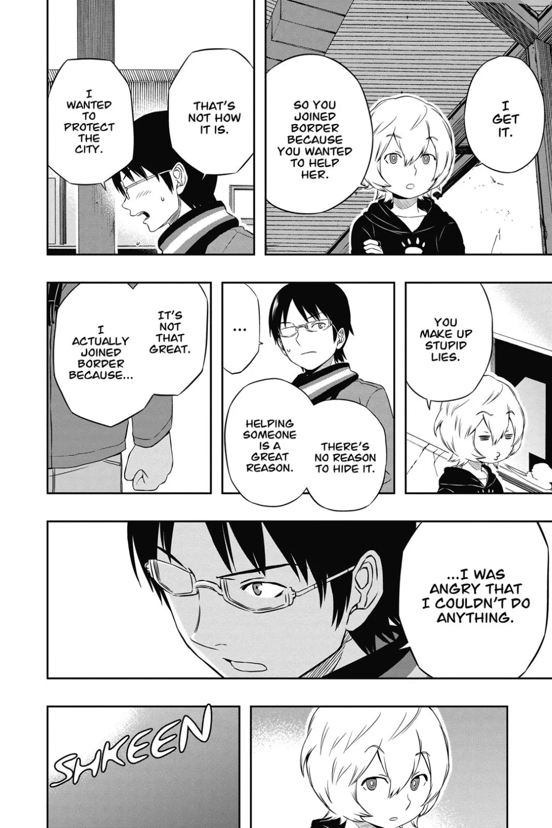 World Trigger color chapter 13 page 14