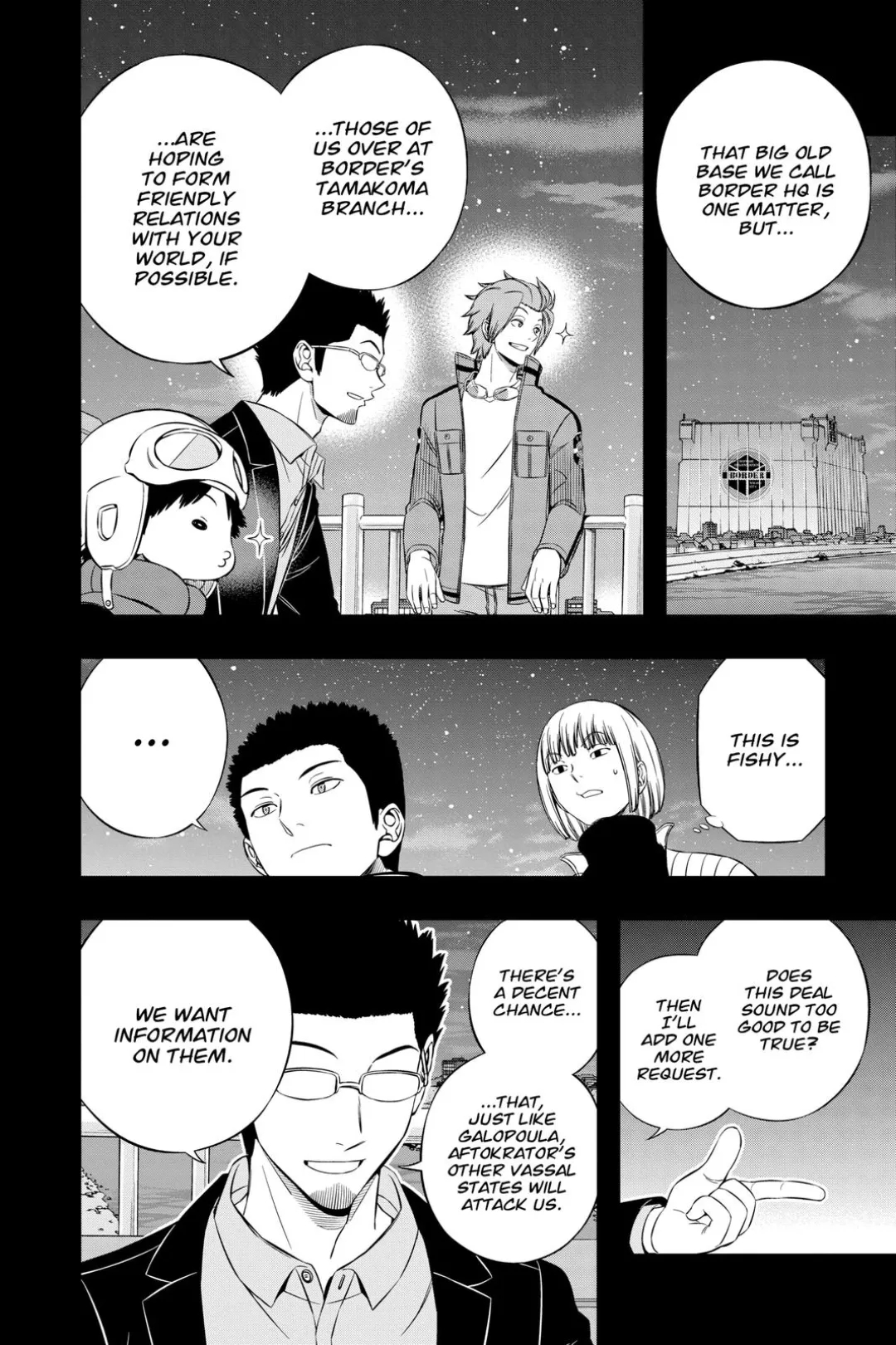 World Trigger color chapter 201 page 14