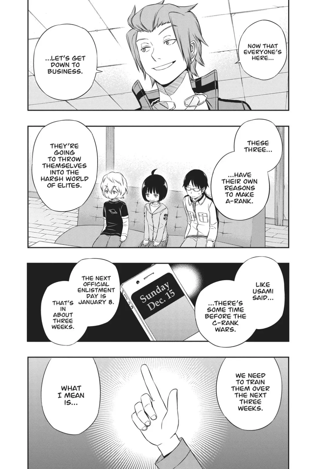 World Trigger color chapter 22 page 14