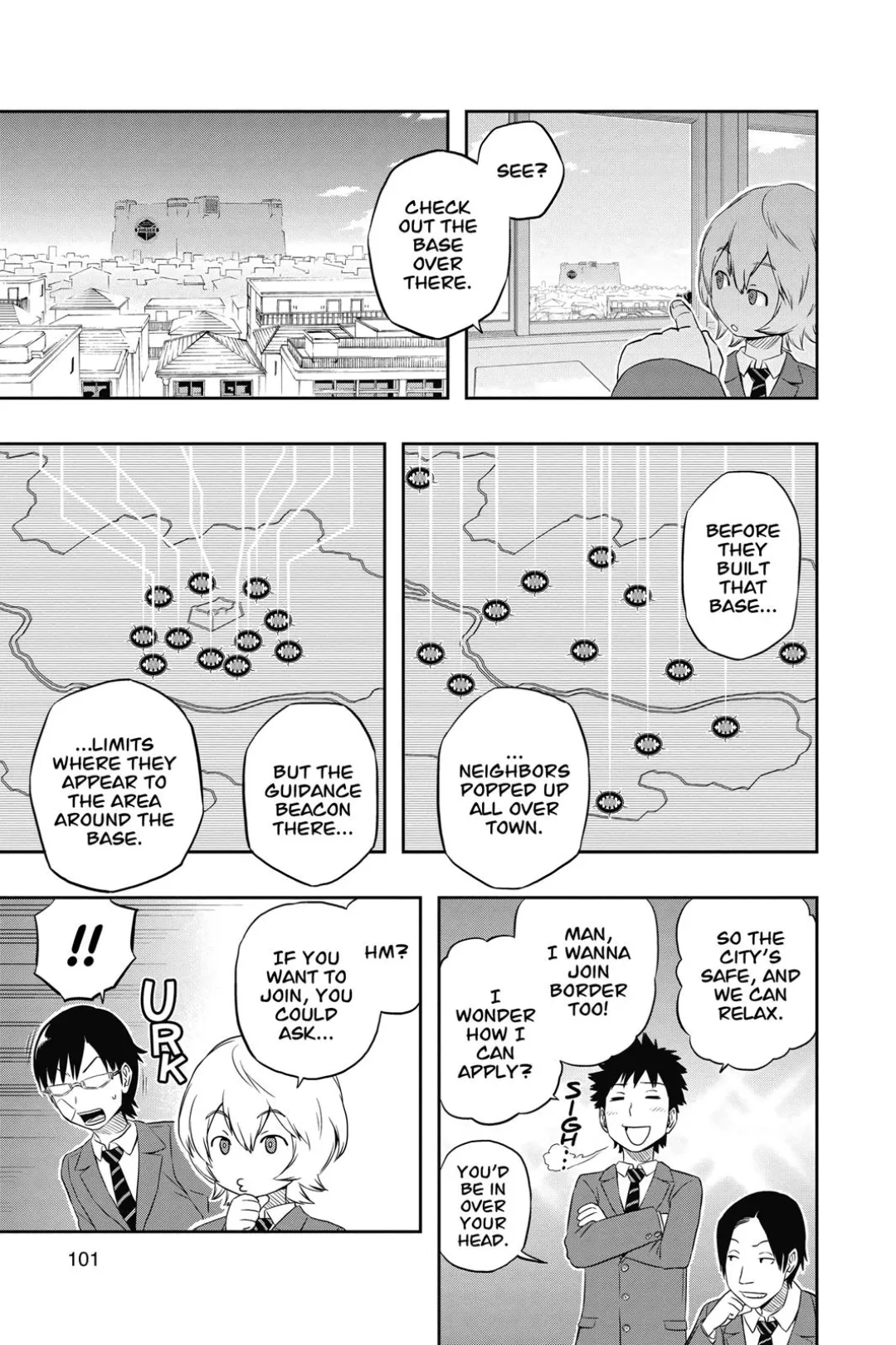 World Trigger color chapter 3 page 14
