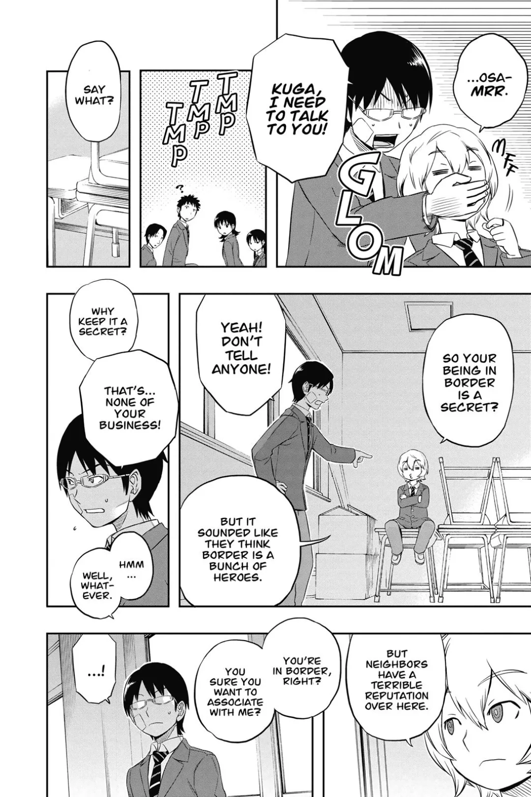 World Trigger color chapter 3 page 15