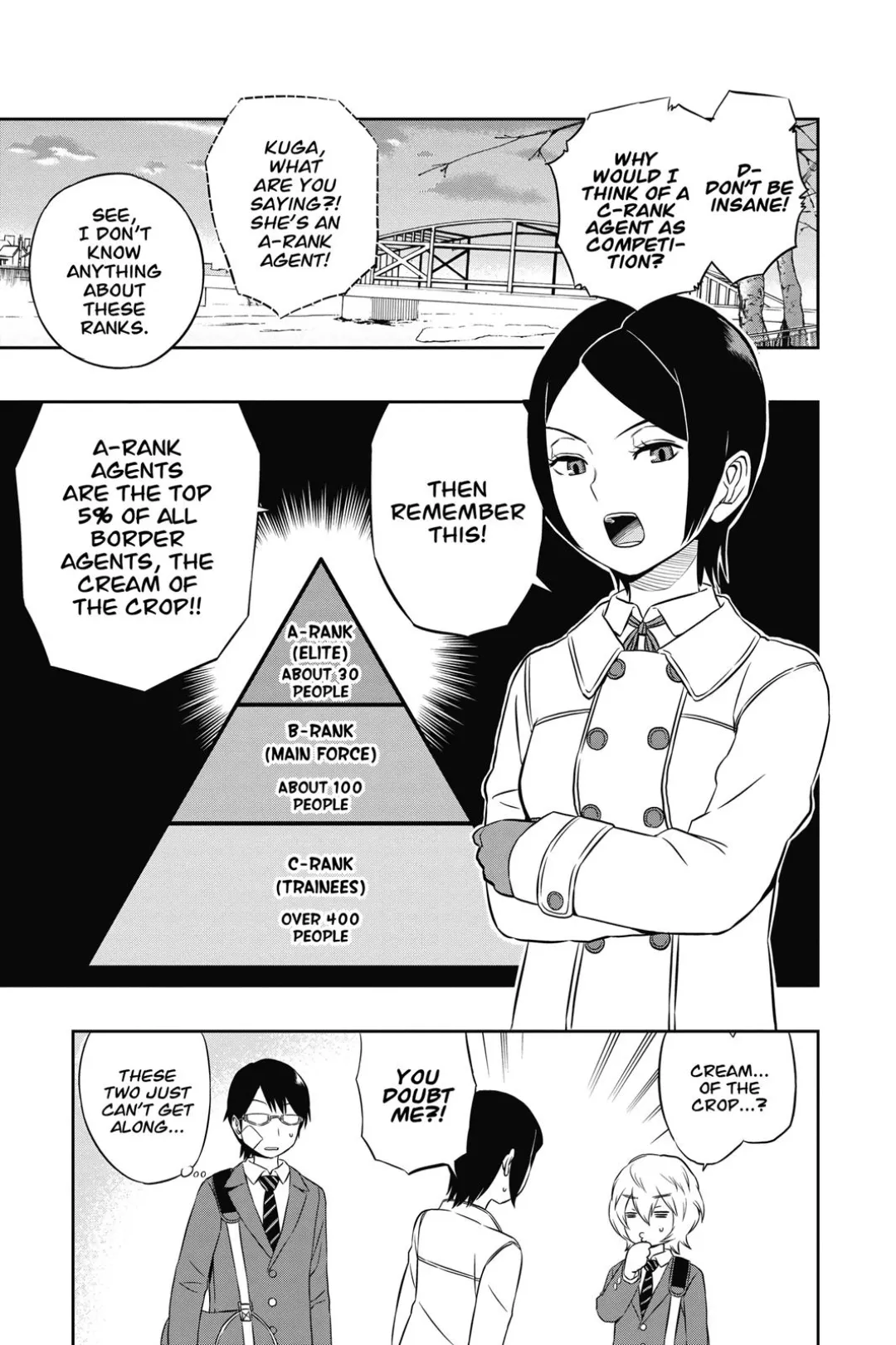 World Trigger color chapter 7 page 9