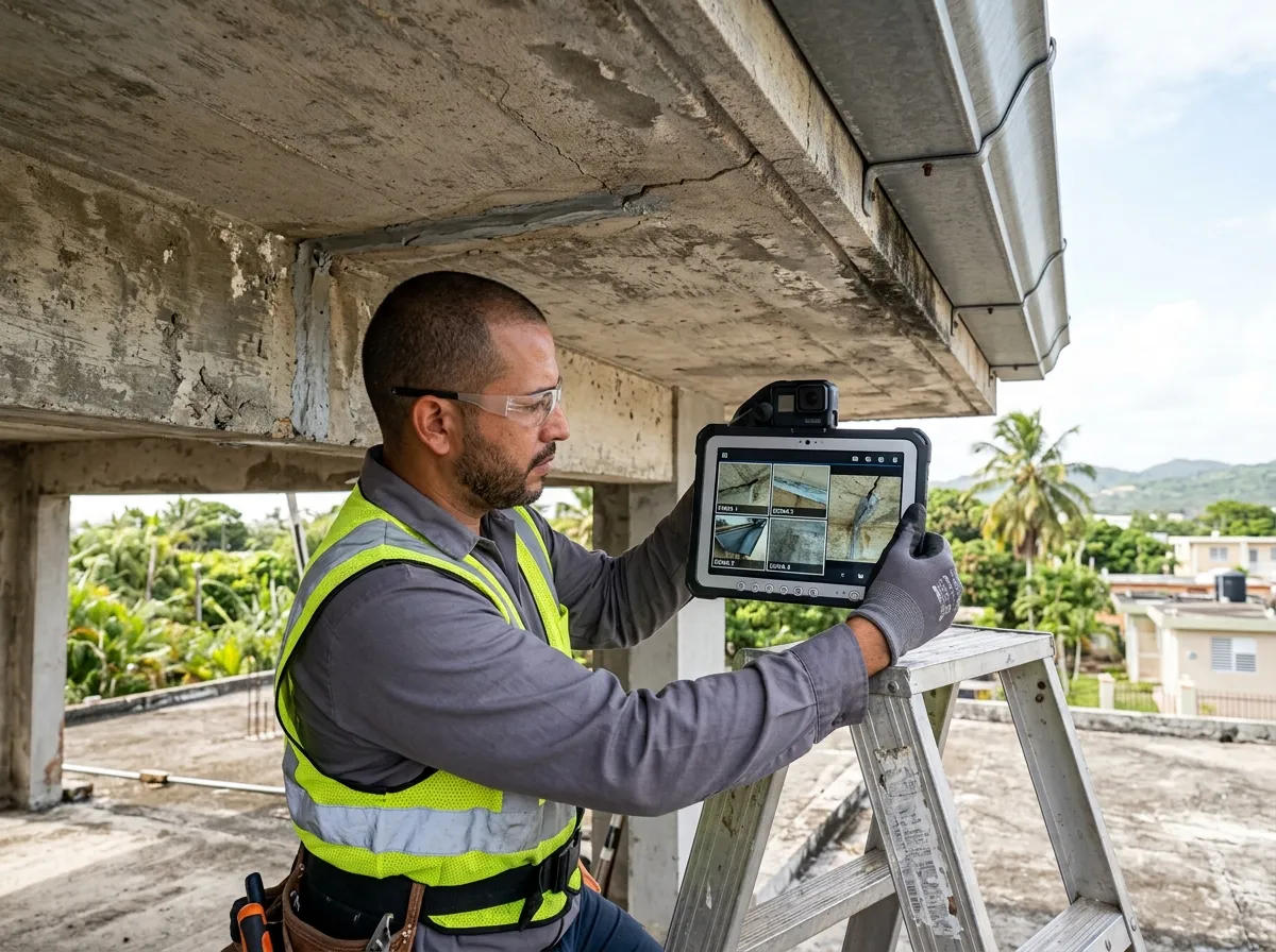 Inspección profesional de techo por Ilatek Techos en Añasco, Puerto Rico — informe fotográfico