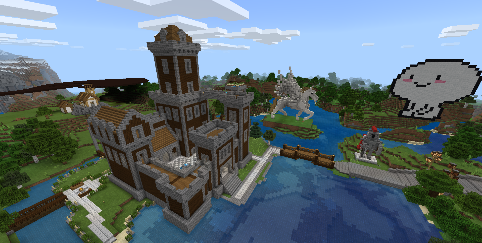 小城堡及周边雕像