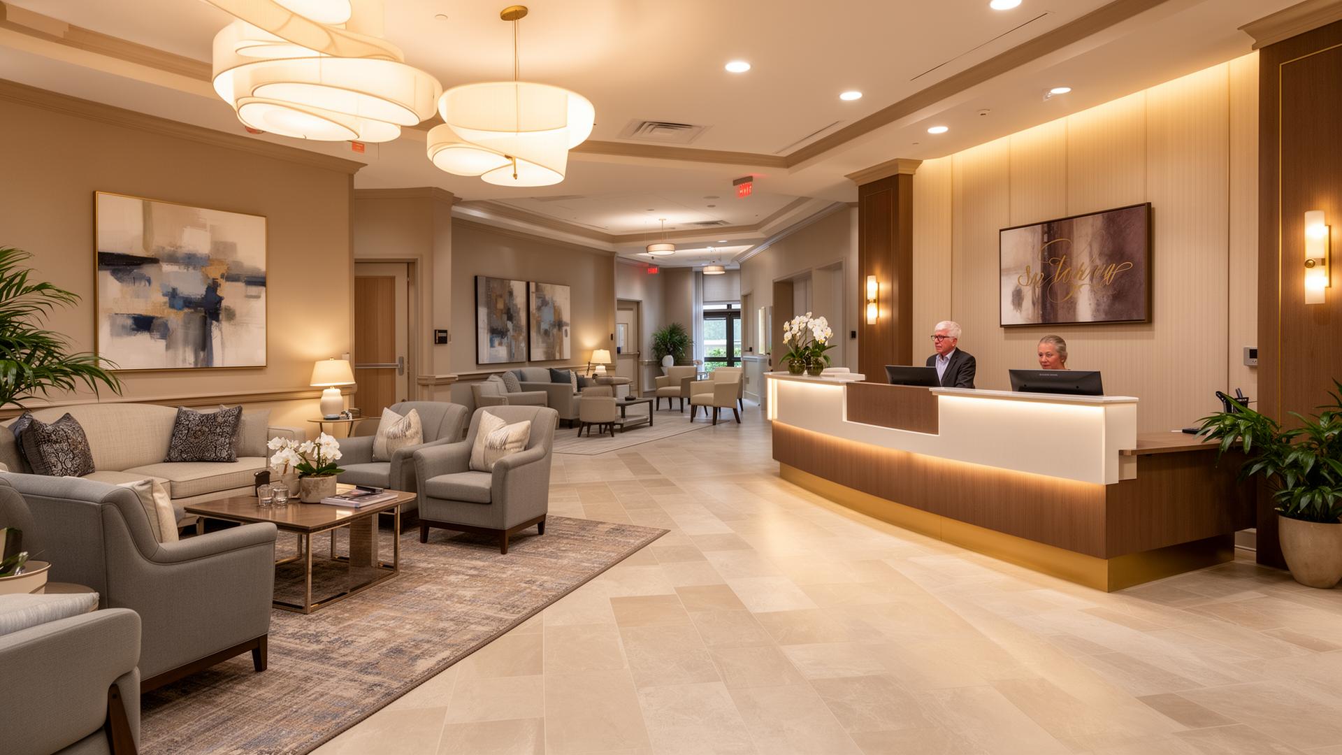Senior living common area