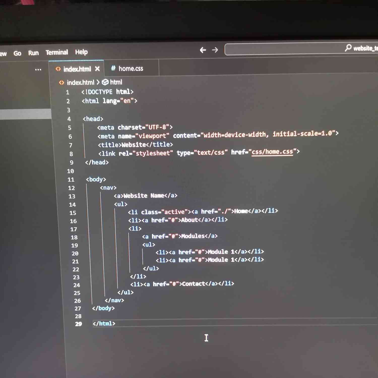 Aritmatica's early HTML file