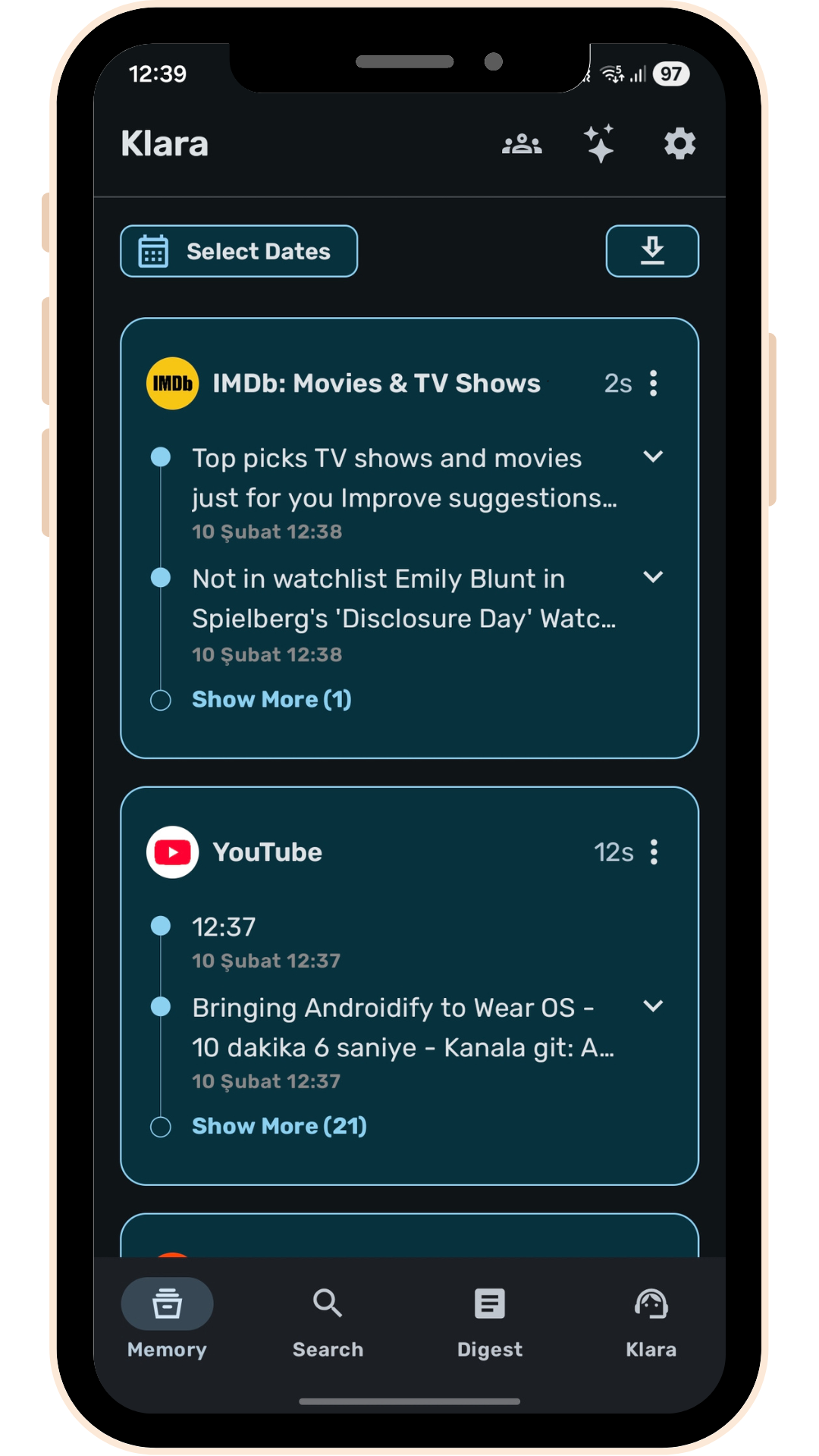Klara Memory Interface