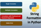 How To Use String Formatting In Python