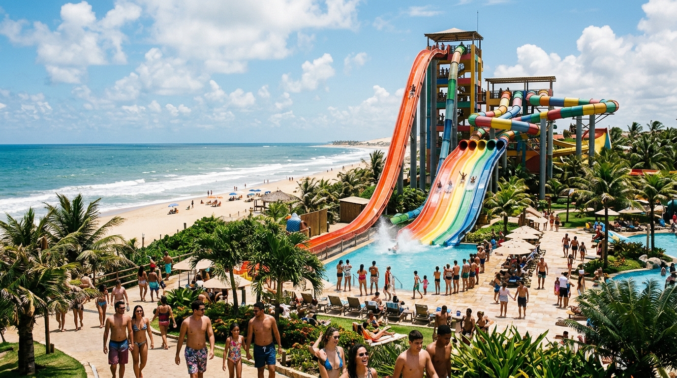 Parque acuático Beach Park en Brasil