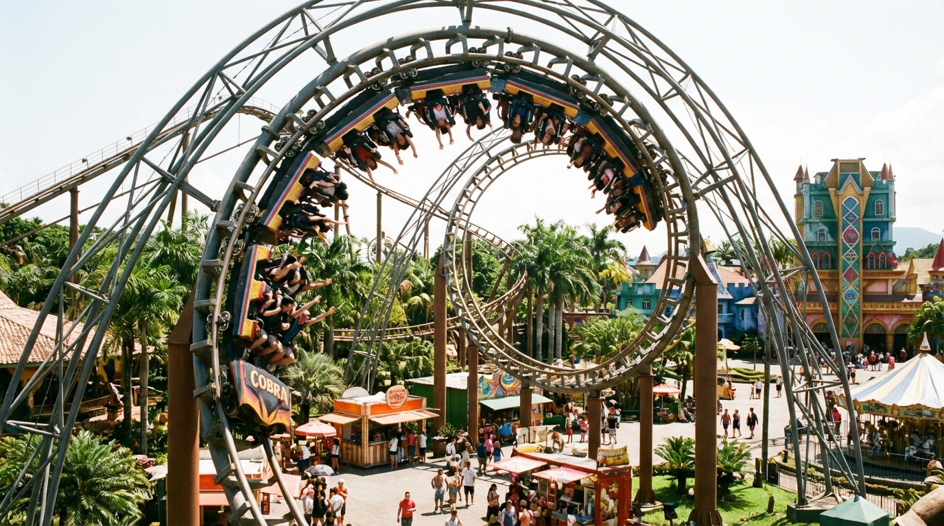 Montaña rusa en Beto Carrero World