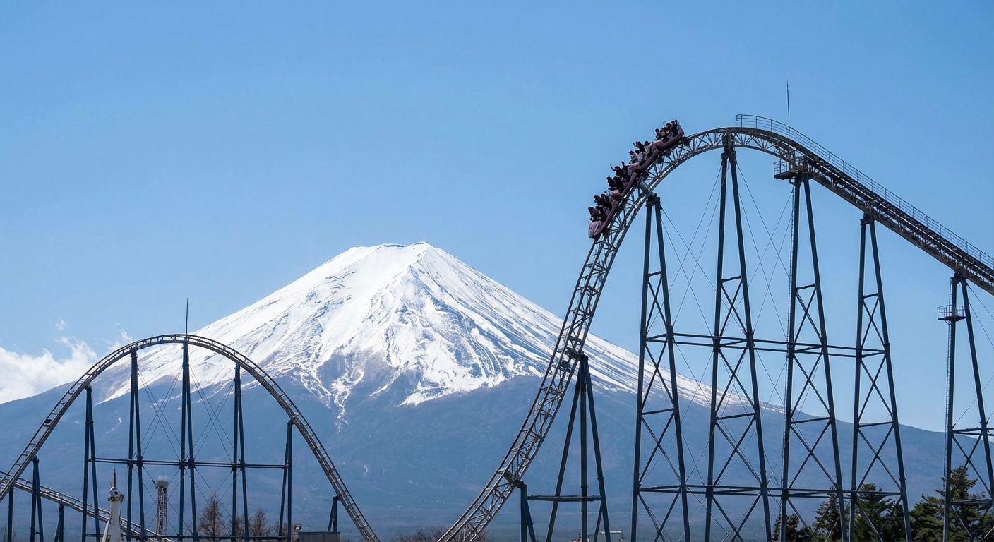 Fujiyama montaña rusa Monte Fuji