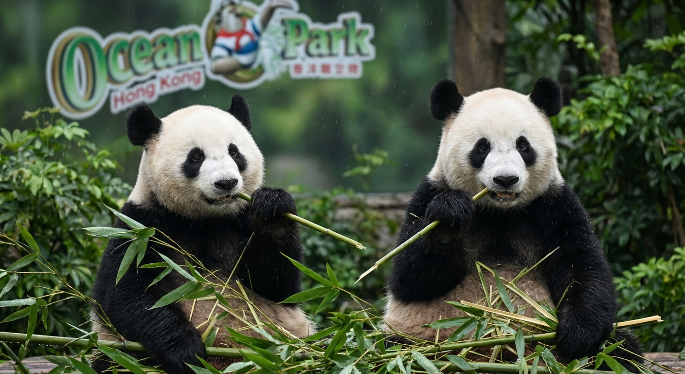 Ocean Park Hong Kong vistas al mar